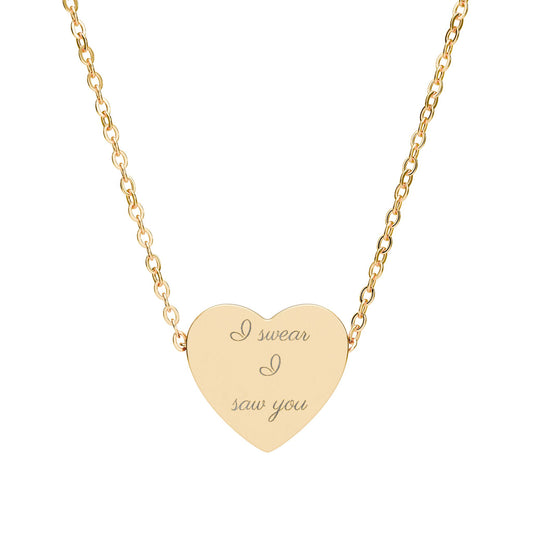 The "I swear I saw you" Lyric Necklace