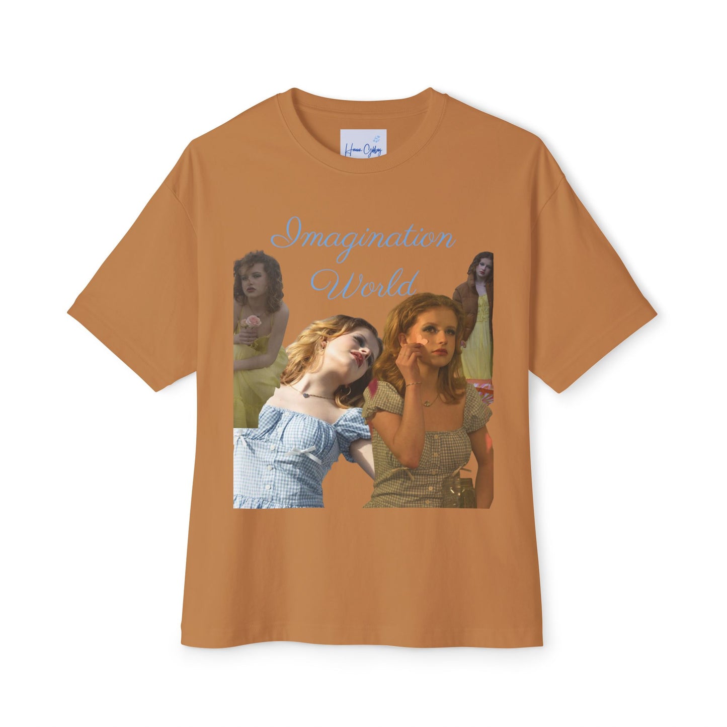 Imagination World CollageOversized Tee