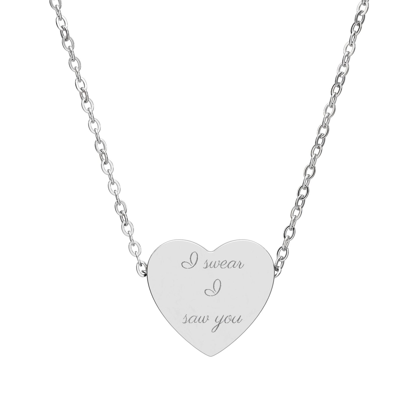 The "I swear I saw you" Lyric Necklace